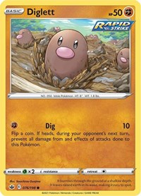 Diglett (076/198) [SWSH06 Chilling Reign]