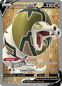 Sandaconda V (Full Art) (175/198) [SWSH06 Chilling Reign]