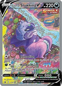 Galarian Slowking V (Alternate Full Art) (179/198) [SWSH06 Chilling Reign]