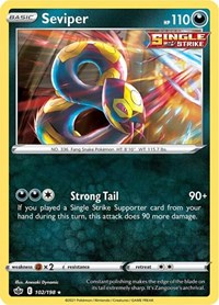 Seviper (102/198) [SWSH06 Chilling Reign]