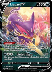 Liepard V (104/198) [SWSH06 Chilling Reign]