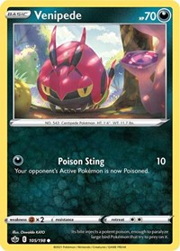 Venipede (105/198) [SWSH06 Chilling Reign]