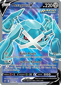 Metagross V (Full Art) (181/198) [SWSH06 Chilling Reign]