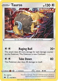 Tauros (115/198) [SWSH06 Chilling Reign]