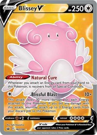 Blissey V (Full Art) (182/198) [SWSH06 Chilling Reign]