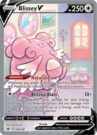 Blissey V (Alternate Full Art) (183/198) [SWSH06 Chilling Reign]