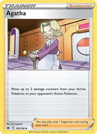 Agatha (129/198) [SWSH06 Chilling Reign]