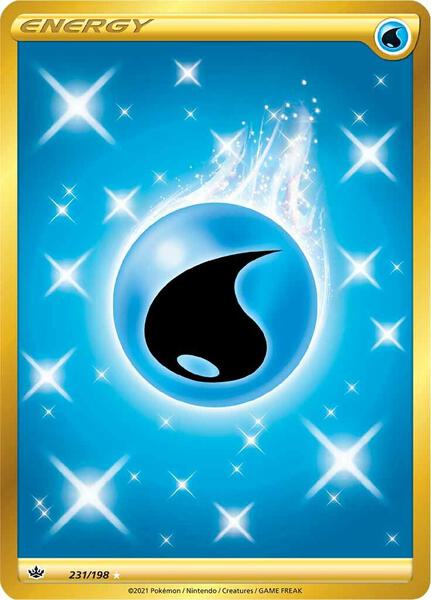 Water Energy (Secret) (231/198) [SWSH06 Chilling Reign]