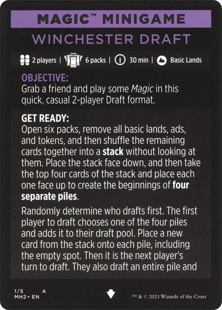 Magic Minigame: Winchester Draft (1) [Modern Horizons 2]
