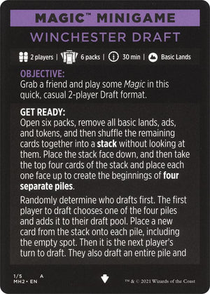 Magic Minigame: Winchester Draft (1) [Modern Horizons 2]