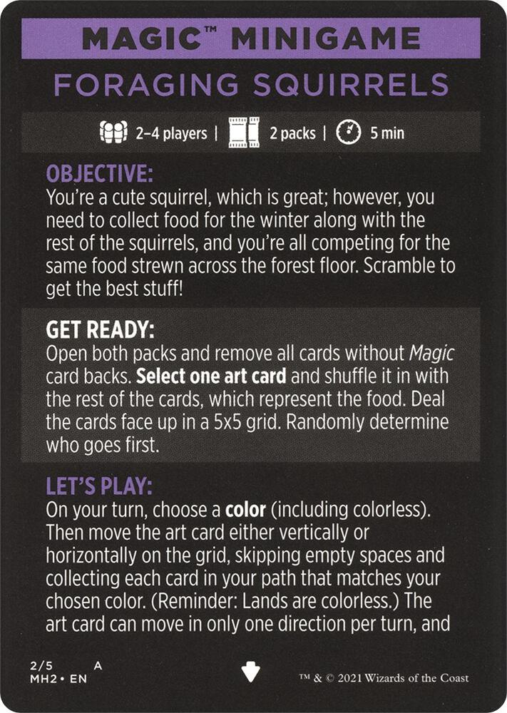 Magic Minigame: Foraging Squirrels (2) [Modern Horizons 2]