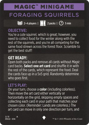 Magic Minigame: Foraging Squirrels (2) [Modern Horizons 2]