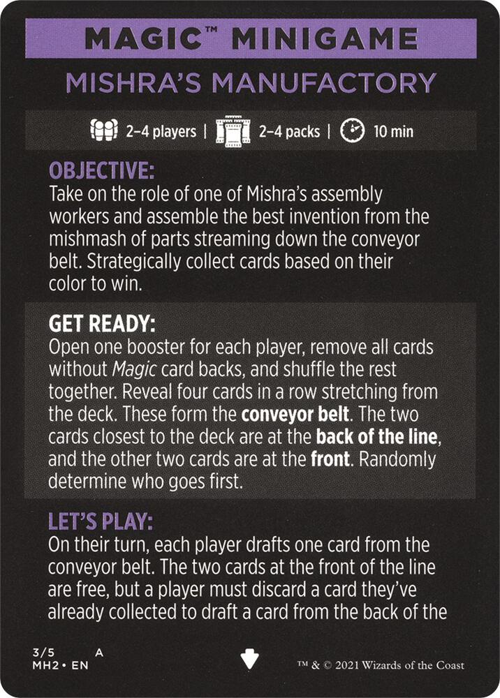 Magic Minigame: Mishra's Manufactory (3) [Modern Horizons 2]