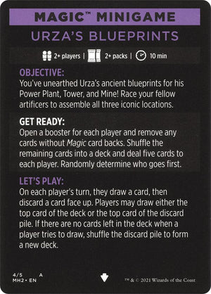 Magic Minigame: Urza's Blueprints (4) [Modern Horizons 2]