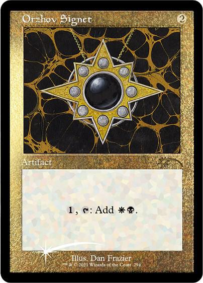 Orzhov Signet (Foil Etched) (294) [Secret Lair Drop]