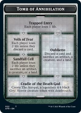 Tomb of Annihilation // The Atropal Double-Sided Token (22 // 5) [Adventures in the Forgotten Realms]