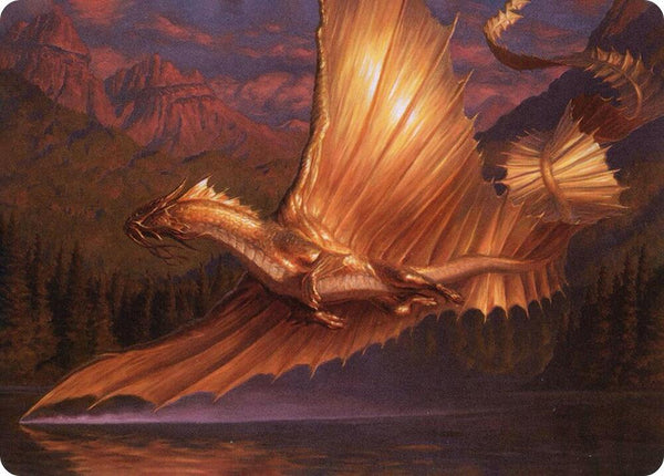 Adult Gold Dragon Art Card (58) [Adventures in the Forgotten Realms Art Series]