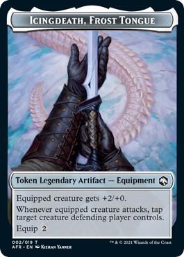 Icingdeath, Frost Tongue Token (2) [Adventures in the Forgotten Realms]