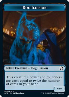 Dog Illusion Token (3) [Adventures in the Forgotten Realms]