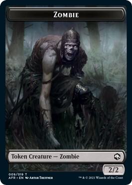 Zombie Token (9) [Adventures in the Forgotten Realms]