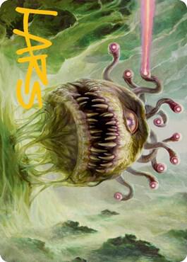 Beholder Art Card (Gold-Stamped Signature) (1) [Adventures in the Forgotten Realms Art Series]