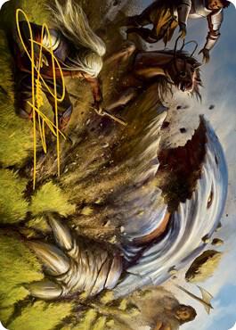 Bulette Art Card (Gold-Stamped Signature) (16) [Adventures in the Forgotten Realms Art Series]