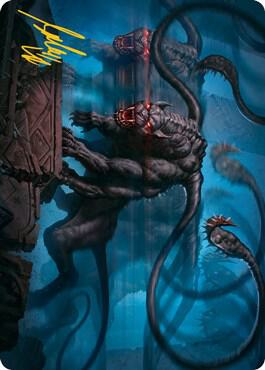 Displacer Beast Art Card (Gold-Stamped Signature) (8) [Adventures in the Forgotten Realms Art Series]