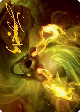 Flameskull Art Card (Gold-Stamped Signature) (14) [Adventures in the Forgotten Realms Art Series]