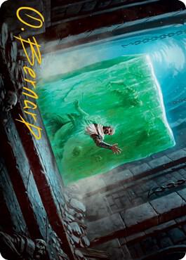 Gelatinous Cube Art Card (Gold-Stamped Signature) (7) [Adventures in the Forgotten Realms Art Series]