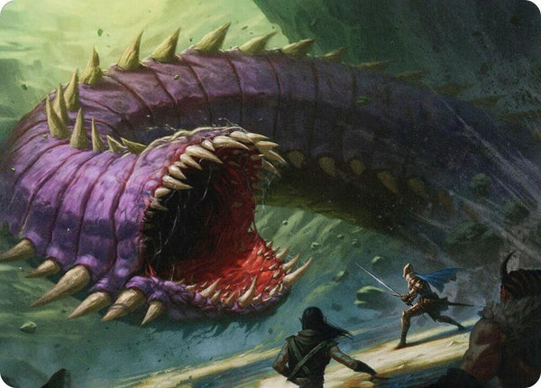 Purple Worm Art Card (3) [Adventures in the Forgotten Realms Art Series]