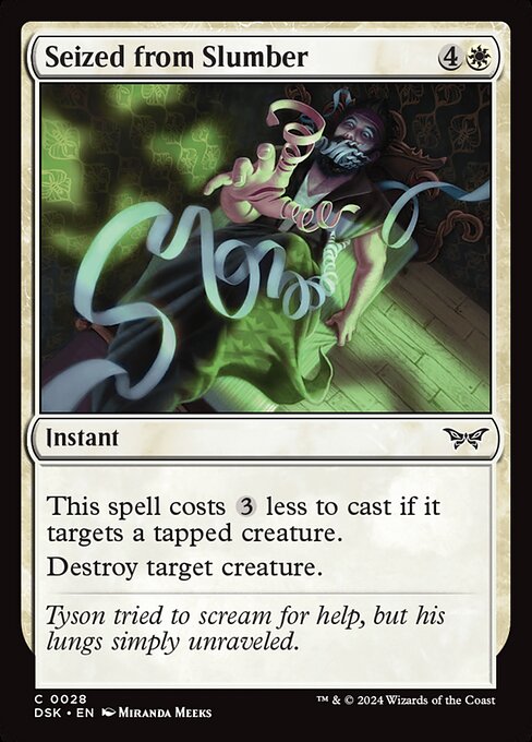 Seized from Slumber (28) [Duskmourn: House of Horror]