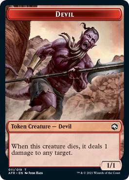 Devil // Angel Double-Sided Token (11 // 1) [Adventures in the Forgotten Realms]