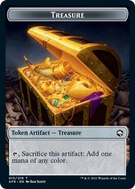 Treasure // Emblem - Mordenkainen Double-Sided Token (15 // 18) [Adventures in the Forgotten Realms]