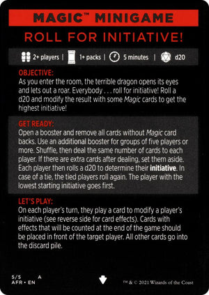 Magic Minigame: Roll for Initiative! (5) [Adventures in the Forgotten Realms]