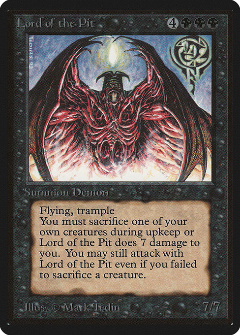 Lord of the Pit (115) [Limited Edition Beta]