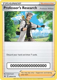Professor's Research - SWSH178 (with Pokemon Go Code) (SWSH178) [SWSH Sword and Shield Promo Cards]