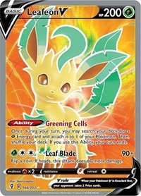 Leafeon V (Full Art) (166/203) [SWSH07 Evolving Skies]