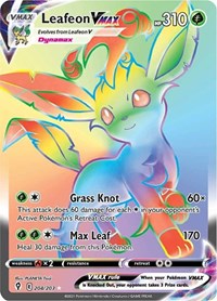 Leafeon VMAX (Secret) (204/203) [SWSH07 Evolving Skies]