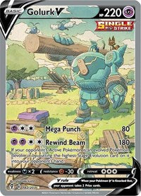 Golurk V (Alternate Full Art) (182/203) [SWSH07 Evolving Skies]