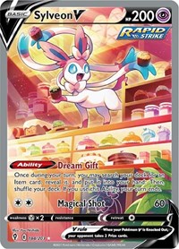 Sylveon V (Alternate Full Art) (184/203) [SWSH07 Evolving Skies]
