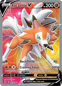 Lycanroc V (Full Art) (187/203) [SWSH07 Evolving Skies]