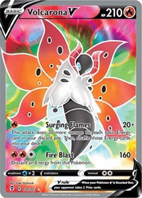 Volcarona V (Full Art) (170/203) [SWSH07 Evolving Skies]