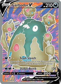 Garbodor V (Full Art) (190/203) [SWSH07 Evolving Skies]