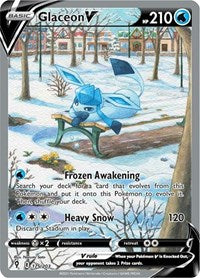 Glaceon V (Alternate Full Art) (175/203) [SWSH07 Evolving Skies]