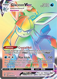 Glaceon VMAX (Secret) (208/203) [SWSH07 Evolving Skies]