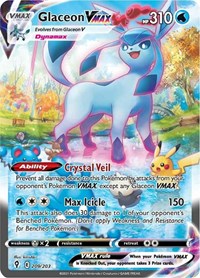 Glaceon VMAX (Alternate Art Secret) (209/203) [SWSH07 Evolving Skies]