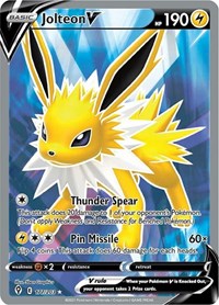 Jolteon V (Full Art) (177/203) [SWSH07 Evolving Skies]