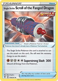 Single Strike Scroll of the Fanged Dragon (158/203) [SWSH07 Evolving Skies]
