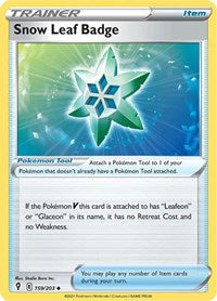 Snow Leaf Badge (159/203) [SWSH07 Evolving Skies]