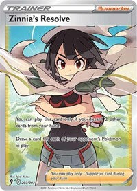 Zinnia's Resolve (Full Art) (203/203) [SWSH07 Evolving Skies]